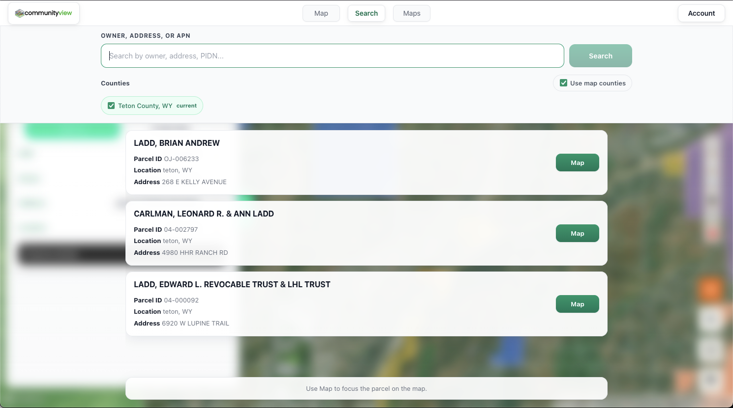 Property Database Search Real Estate Mapping Software